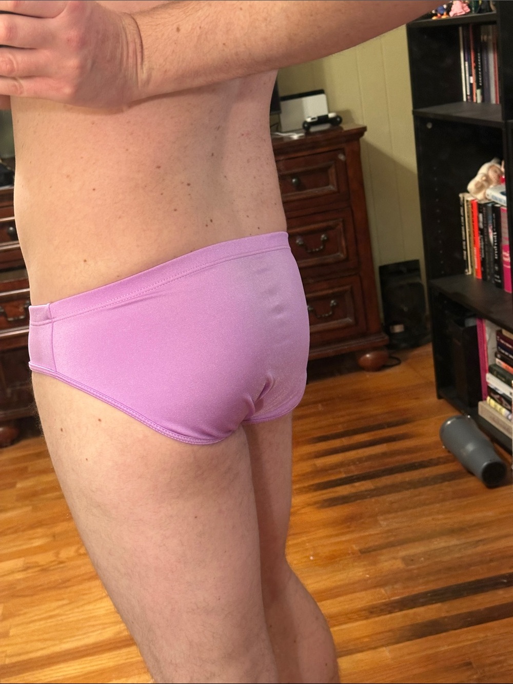 GENTLY USED Hunk Lilac Swim Brief L - Picture 5 of 5
